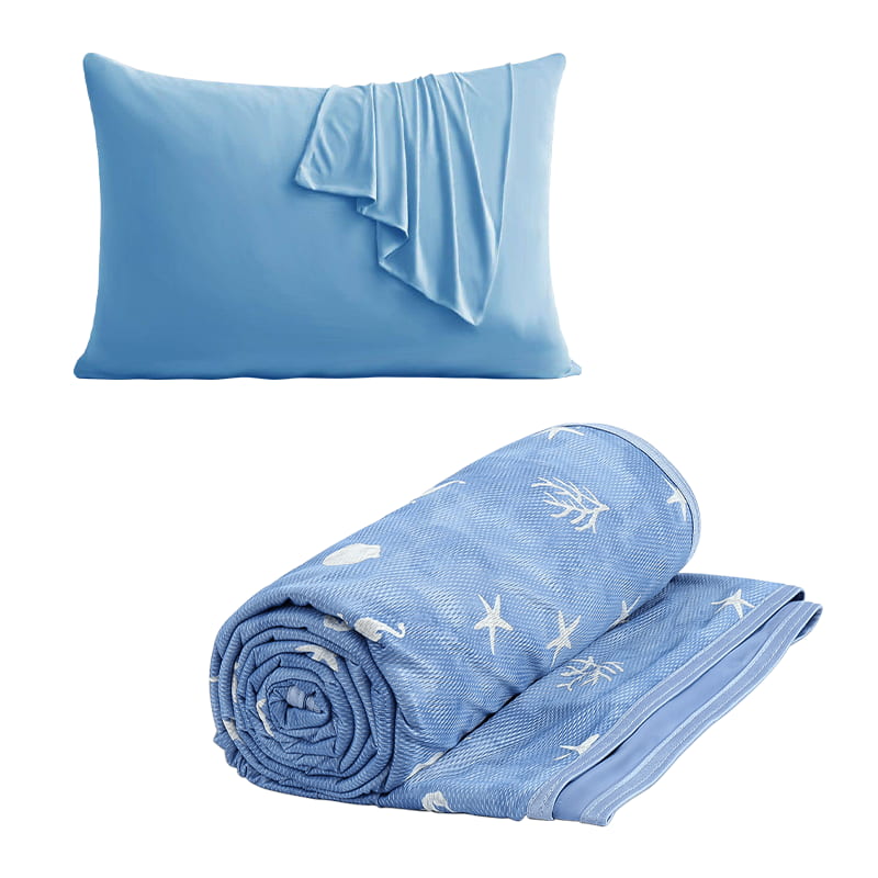 Coastal Cooling Blanket & Pillowcase Bundle