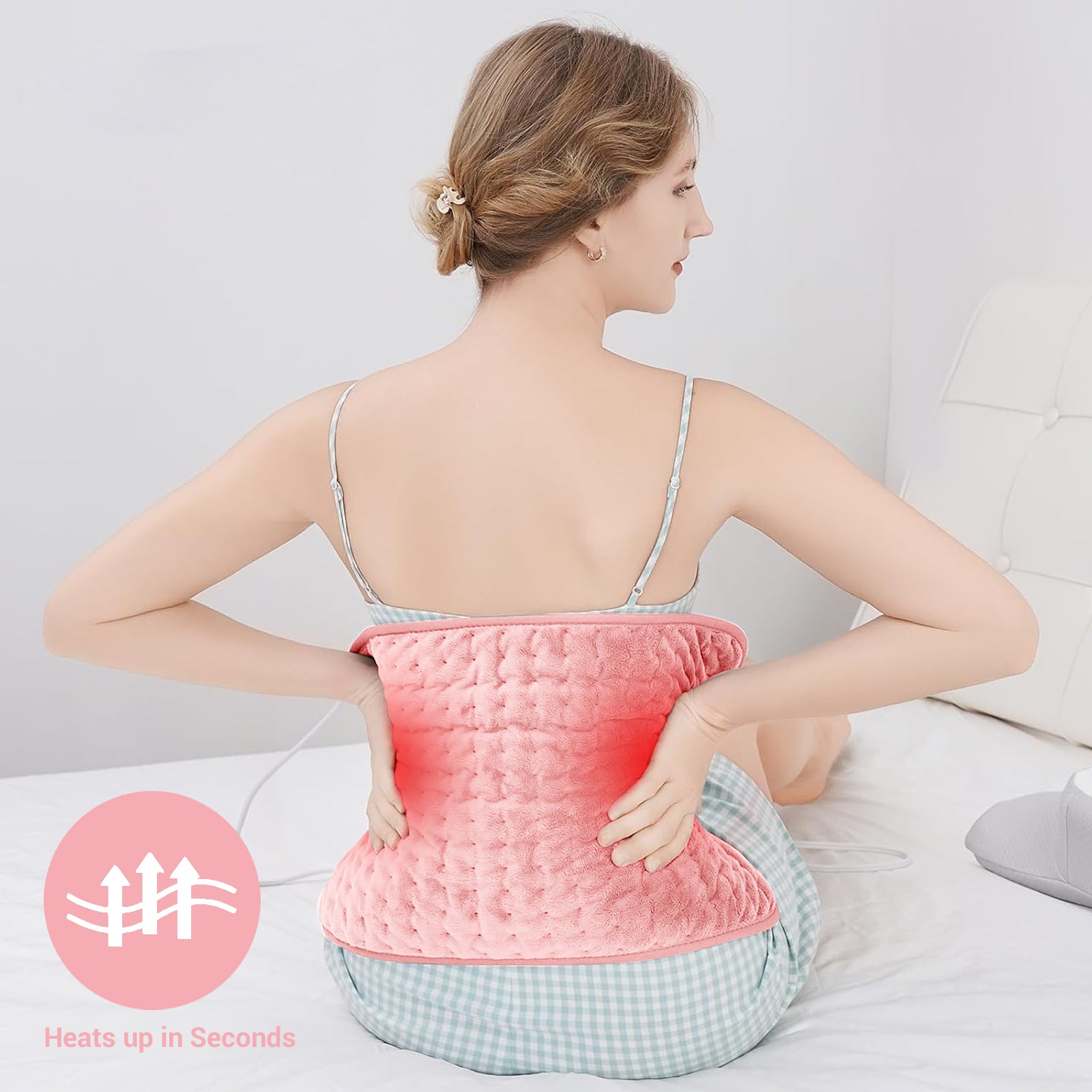 3-Second Fast Heating Pad – Soft, Safe & Adjustable Warmth for Everyday Comfort