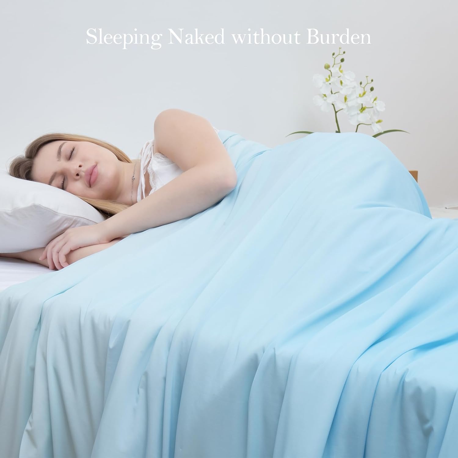Elegear Arc-Chill Cooling Comforter, Q-Max > 0.5, Breathable & Soft, Gradient Blue