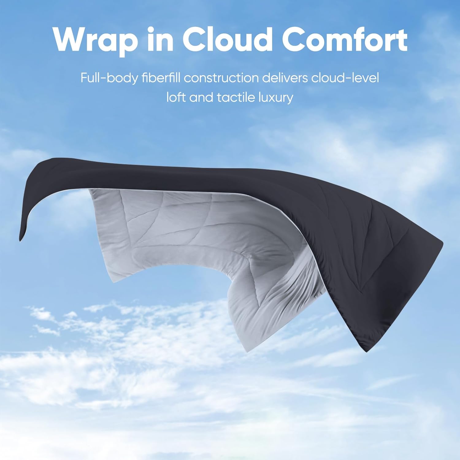 Ultra Soft Cloudy 3D Cooling Comforter Arc-chill Extreme Q Max 0.5-Black & Gray