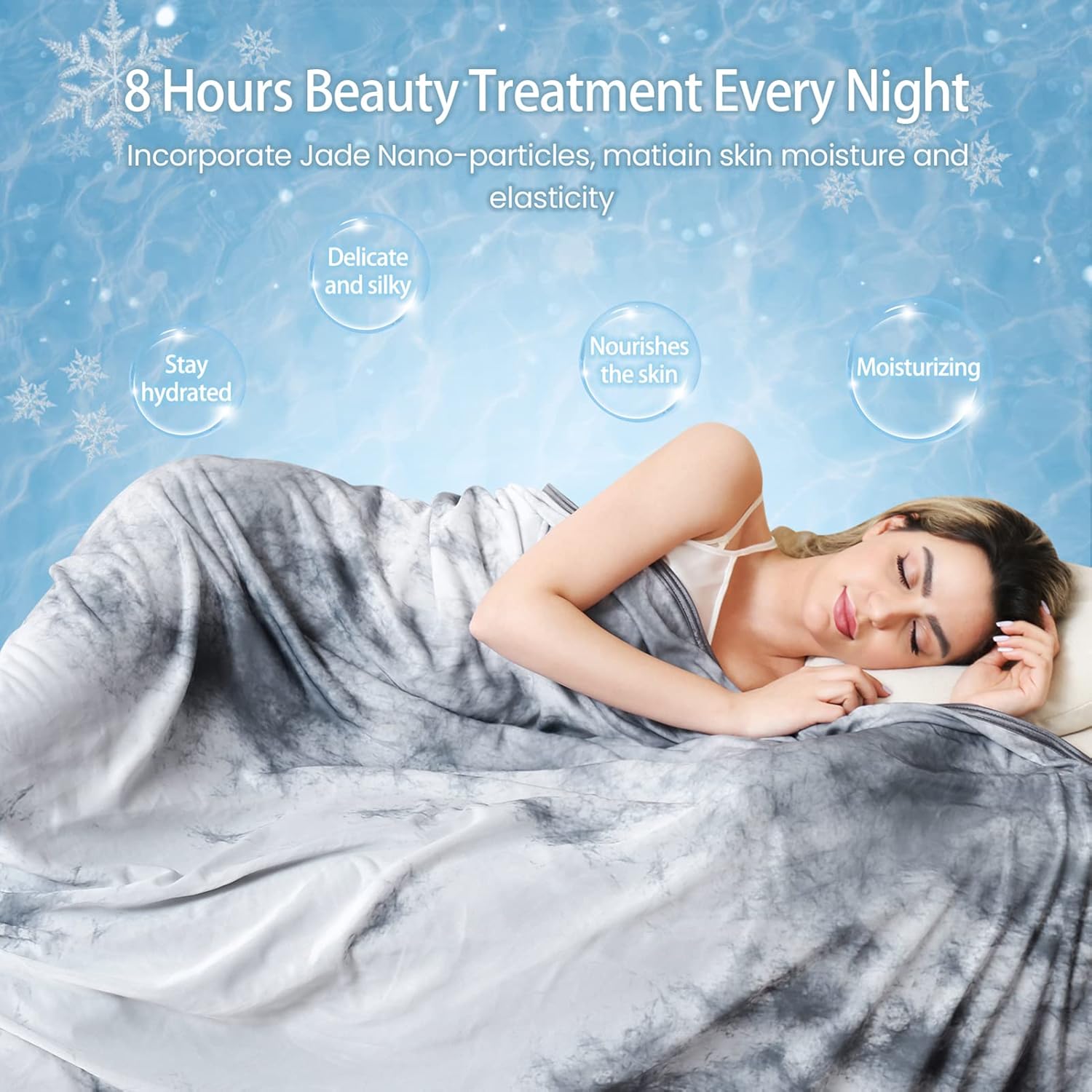 Manta Enfriadora de Sueño Reposado Elegear Extreme Ice Feel Tie-Dye