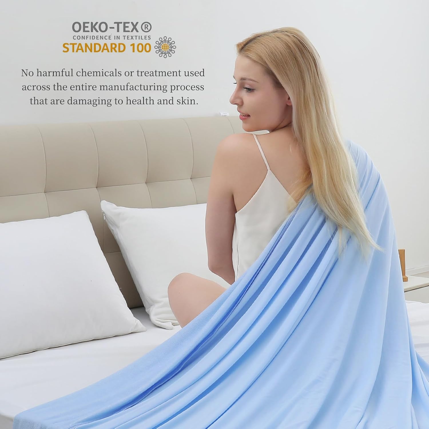 Elegear Cool Fiber Q-Max 0.4 Doppelseitiges Design Eis-Seiden-Kühlungsdecke