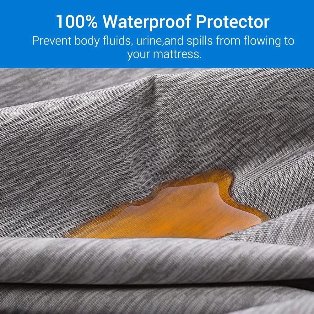 Revolutionary Cooling Bedding Set – Arc-Chill Pro Q-Max 0.4 Mattress Protector & 2 Pillowcases (Gray)