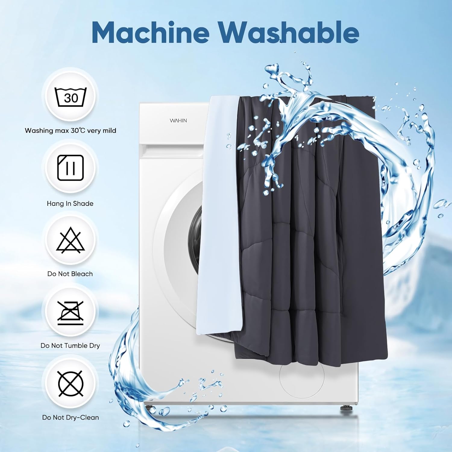 Ultra Soft Cloudy 3D Cooling Comforter Arc-chill Extreme Q Max 0.5-Black & Gray