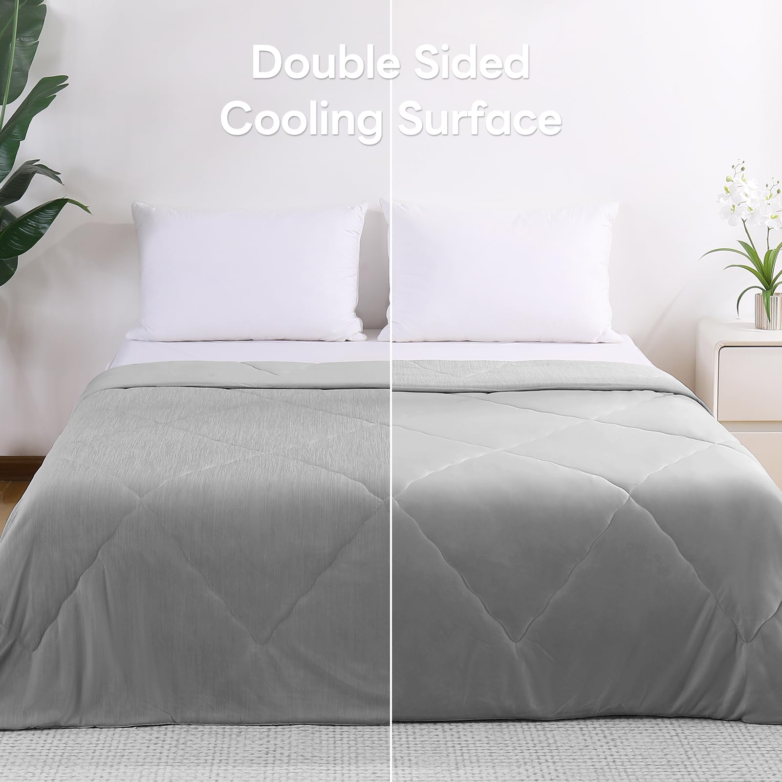 Elegear Cooling Duvet for Night Sweats – Arc-Chill Q-Max 0.5, Soft Double-Layer Summer Blanket