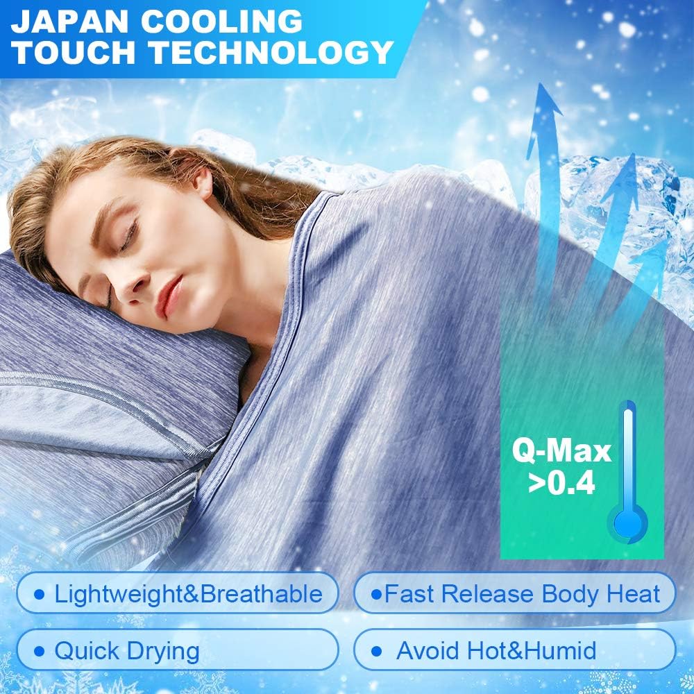 Elegear Blue Cooling Blanket – Arc-Chill 3.0, Q-Max>0.5, Multi-Size Options