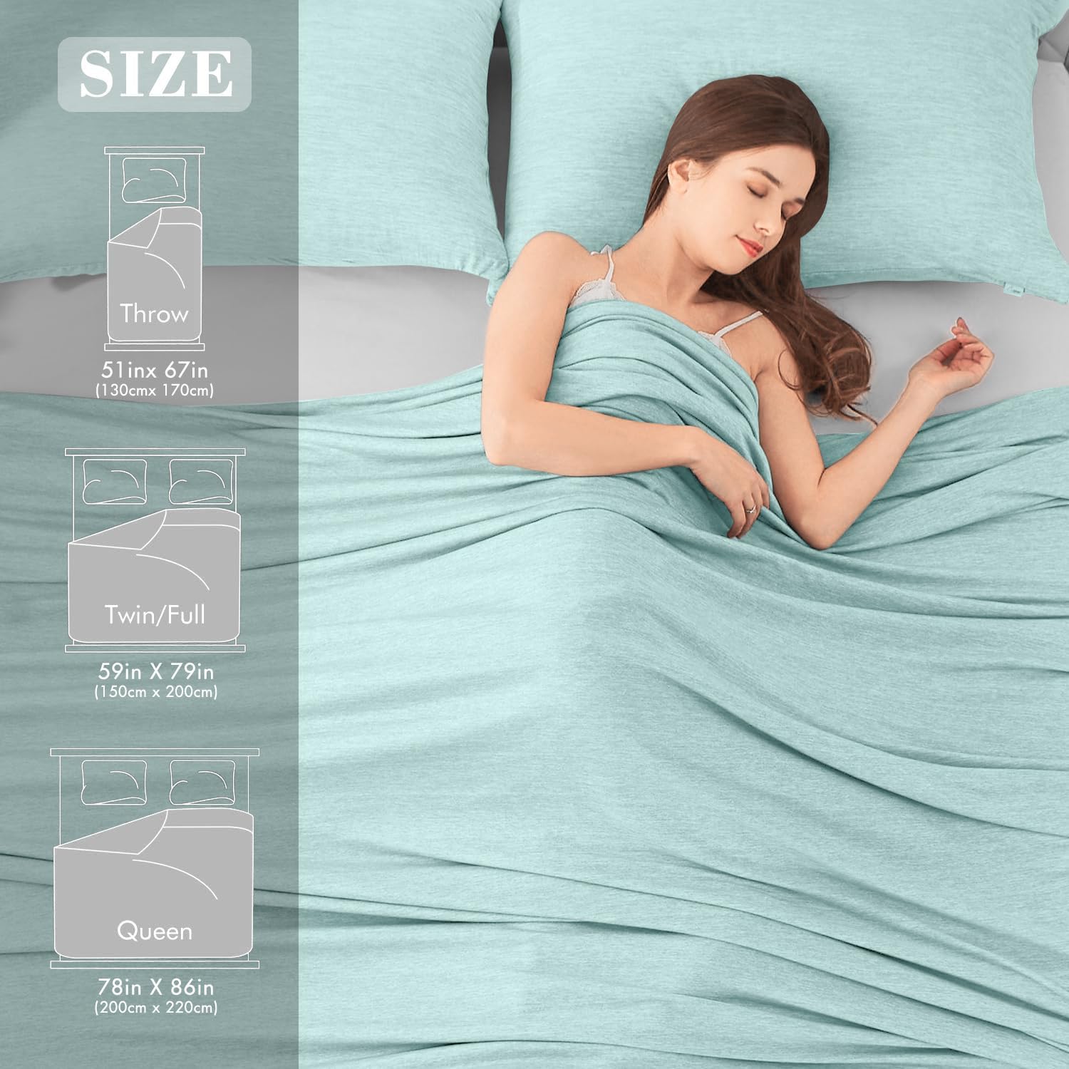 Elegear Green Cooling Blanket – Arc-Chill 3.0, Q-Max>0.5, Multi-Size Options