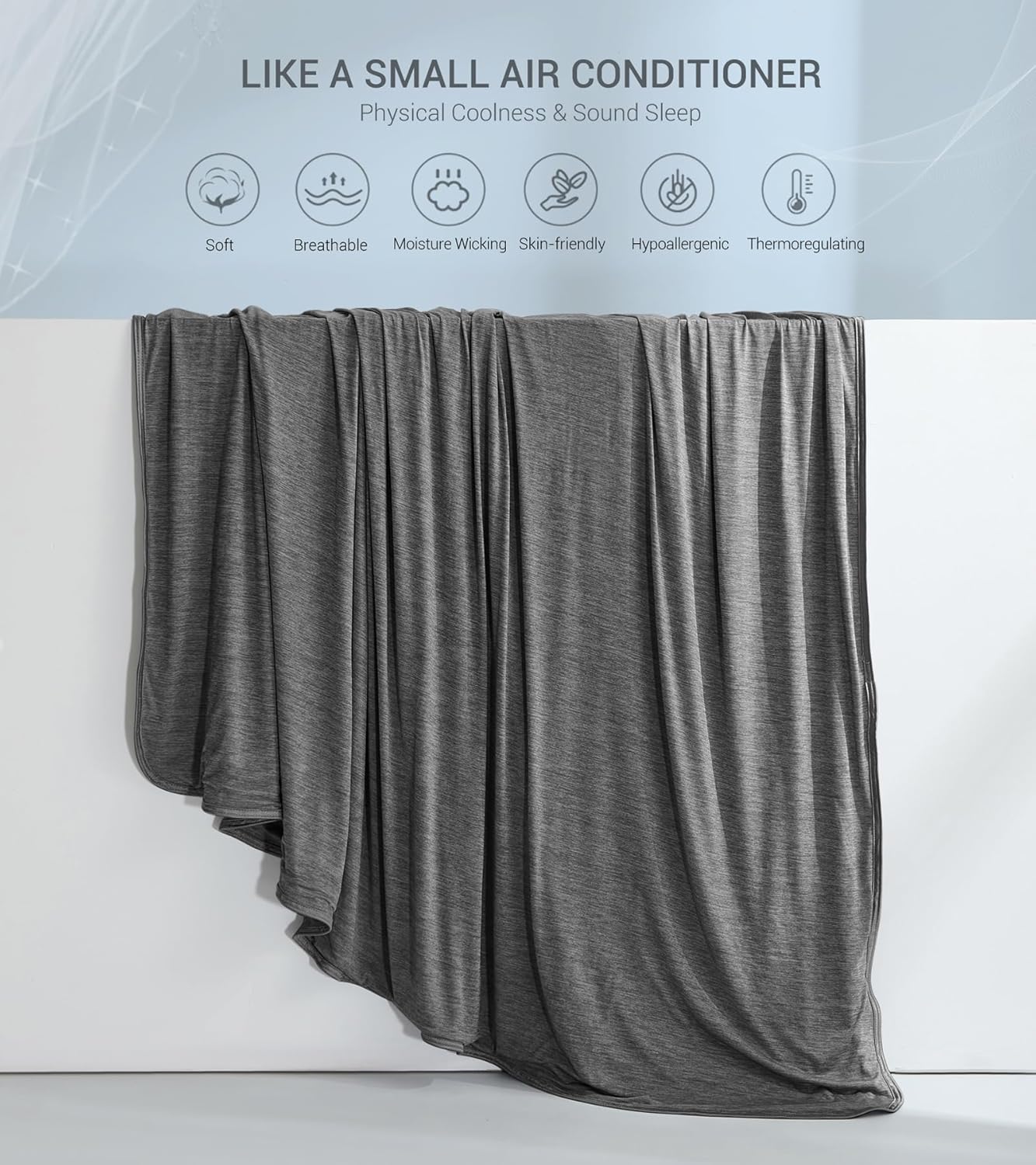 Elegear Black Cooling Blanket – Arc-Chill 3.0, Q-Max>0.5, Multi-Size Options