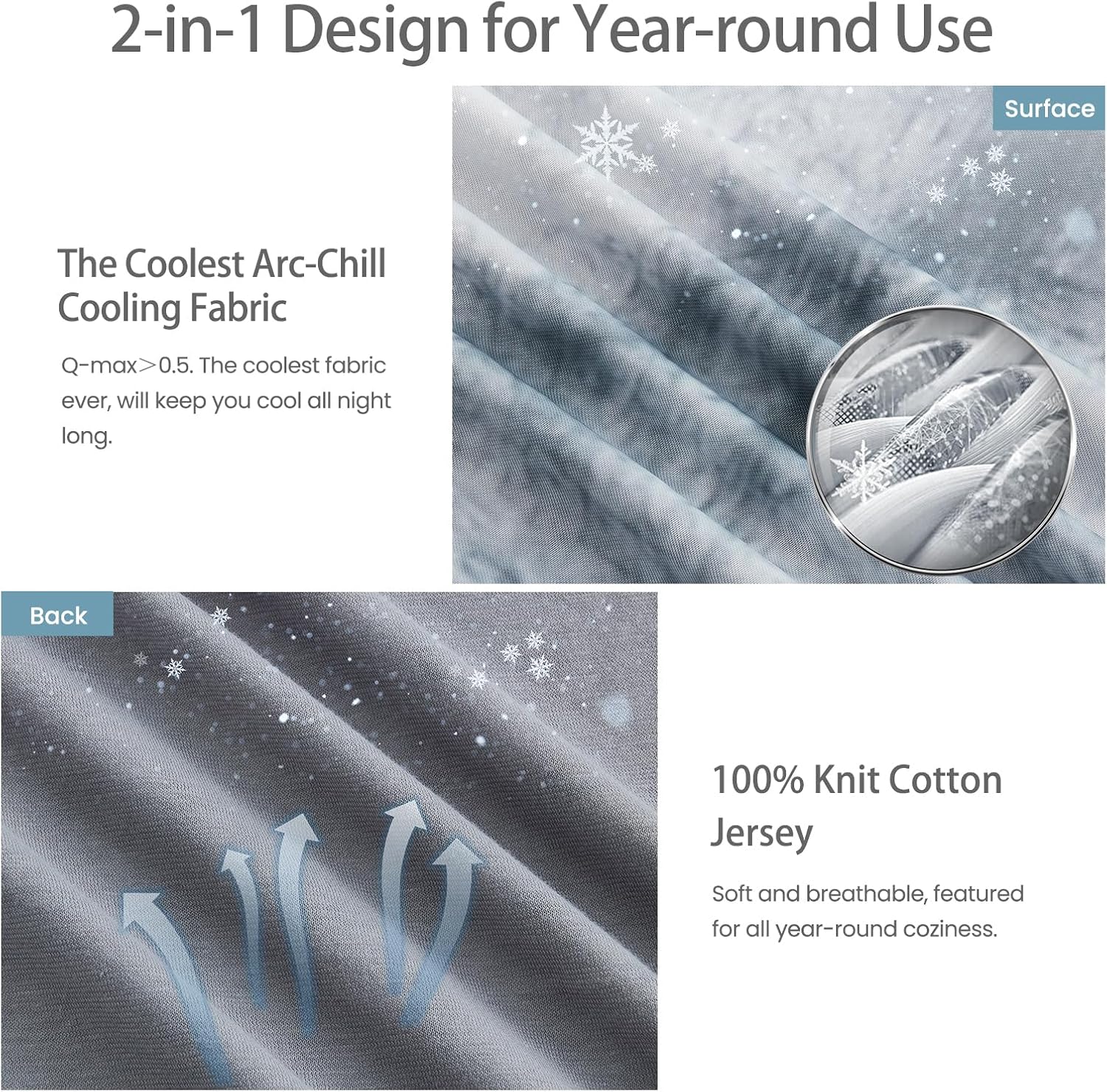 Manta Enfriadora de Sueño Reposado Elegear Extreme Ice Feel Tie-Dye