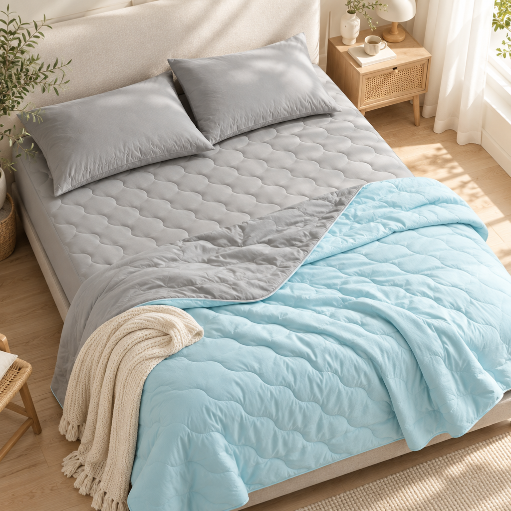 Elegear Cooling Comforter & Fitted Sheet Set
