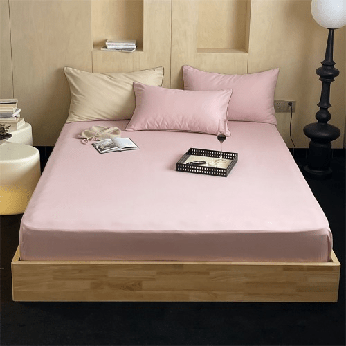 Soft Comfortable Cotton Solid Color Mattress Protector