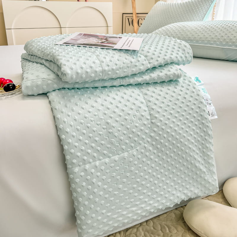 রিভার্সিবল টেক্সচার্ড আলট্রা-সফট আইসক্রিমের মতো কুলিং গ্রীষ্মকালীন কম্ফটার