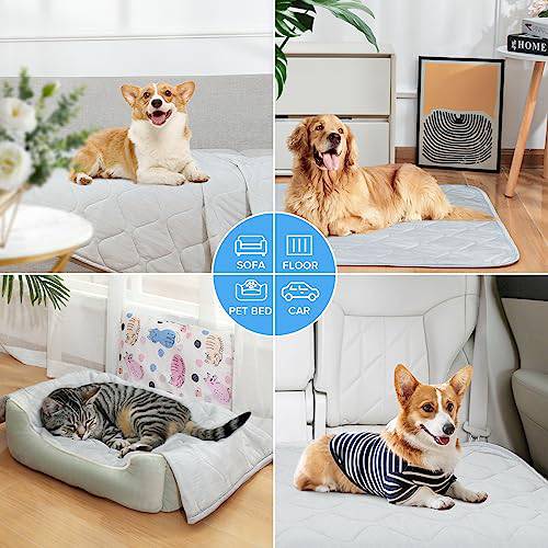 بطانية تبريد للكلاب وبساط قطني قابل للعكس للحيوانات الأليفة Q-Max>0.5