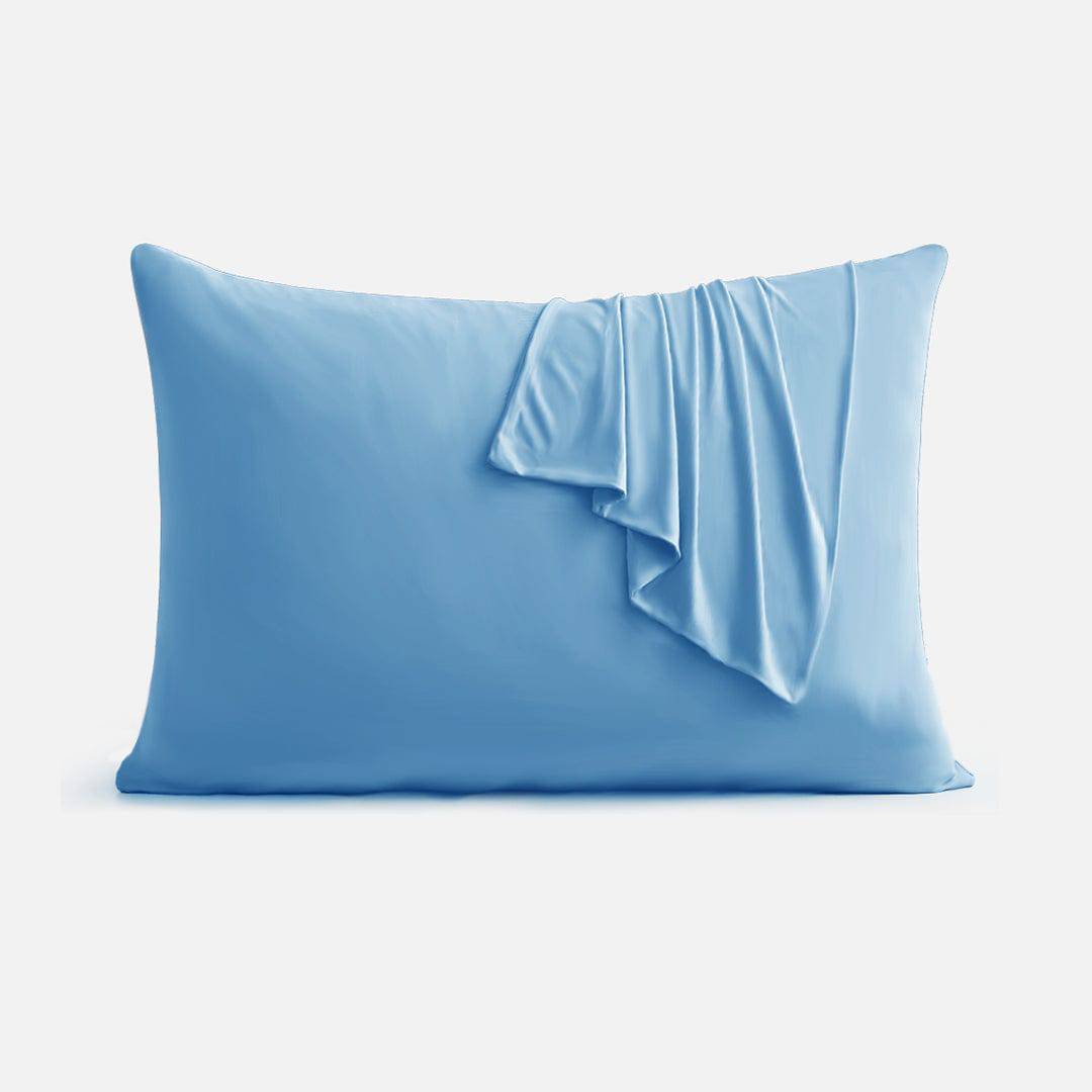 Blue Stripe Cooling Blanket & Blue Pillowcase Bundle