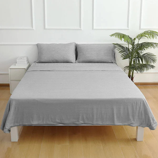 Revolutionary Cooling Bedding Set – Arc-Chill Pro Q-Max 0.4 Mattress Protector & 2 Pillowcases (Gray)