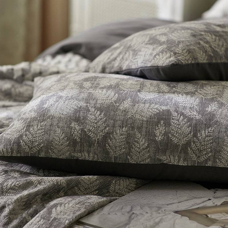 ৪-পিস জাপানি এয়ার লেয়ার গজ ফ্যাব্রিক ডাবল-লেয়ার সফট কটন জ্যাকোয়ার্ড বেডিং সেট, D020