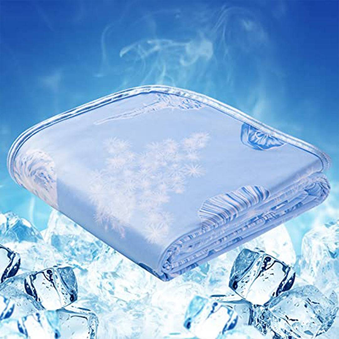 Elegear Marine Print Cooling Blanket – Q-Max > 0.5, Ultra-Soft & Breathable for Summer