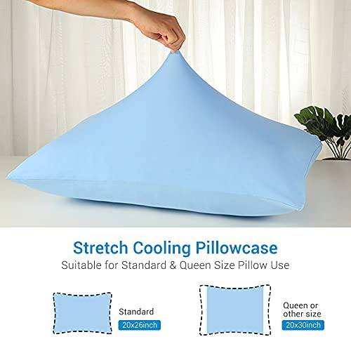 2-Pack Cooling Pillowcases – Q-Max >0.5 Arc-Chill, Anti-Static, Hidden Zipper