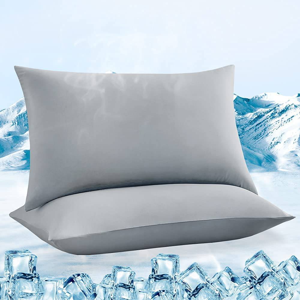 2-Pack Cooling Pillowcases – Q-Max >0.5 Arc-Chill, Anti-Static, Hidden Zipper