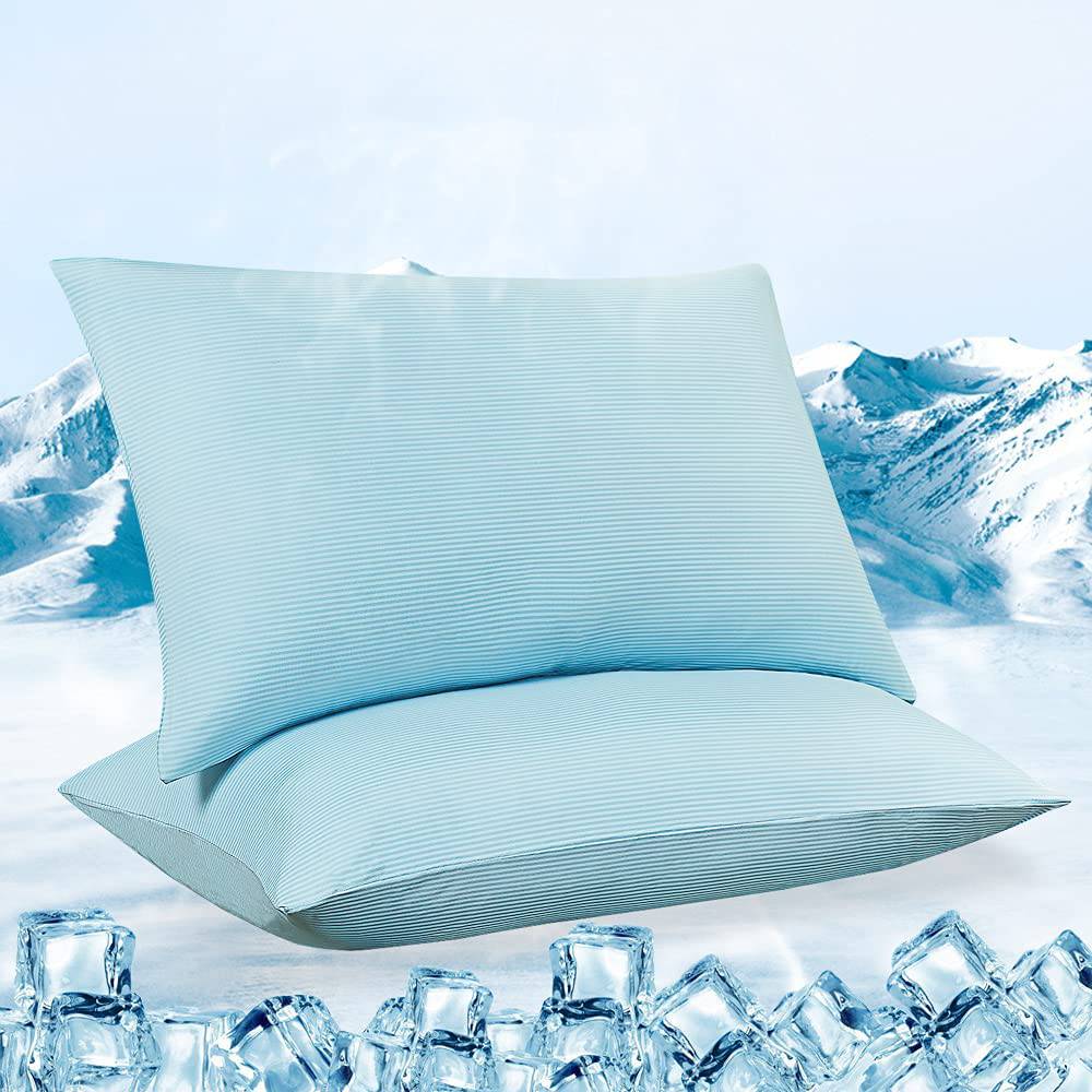 2-Pack Cooling Pillowcases – Q-Max >0.5 Arc-Chill, Anti-Static, Hidden Zipper