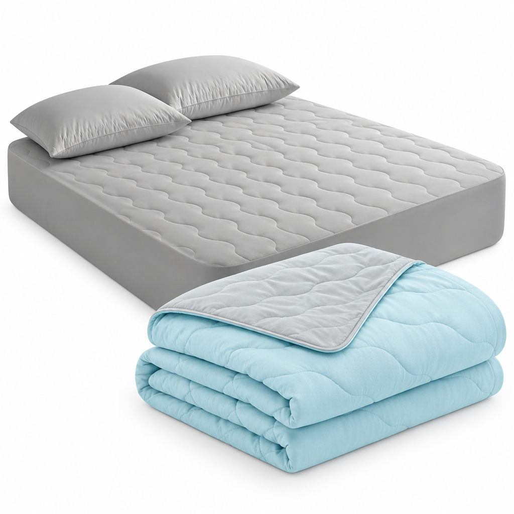 Elegear Cooling Comforter & Fitted Sheet Set