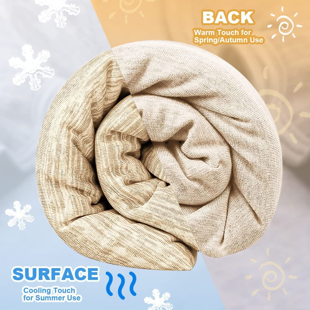 Elegear Light Brown Cooling Blanket – Arc-Chill 3.0, Q-Max>0.5, Multi-Size Options