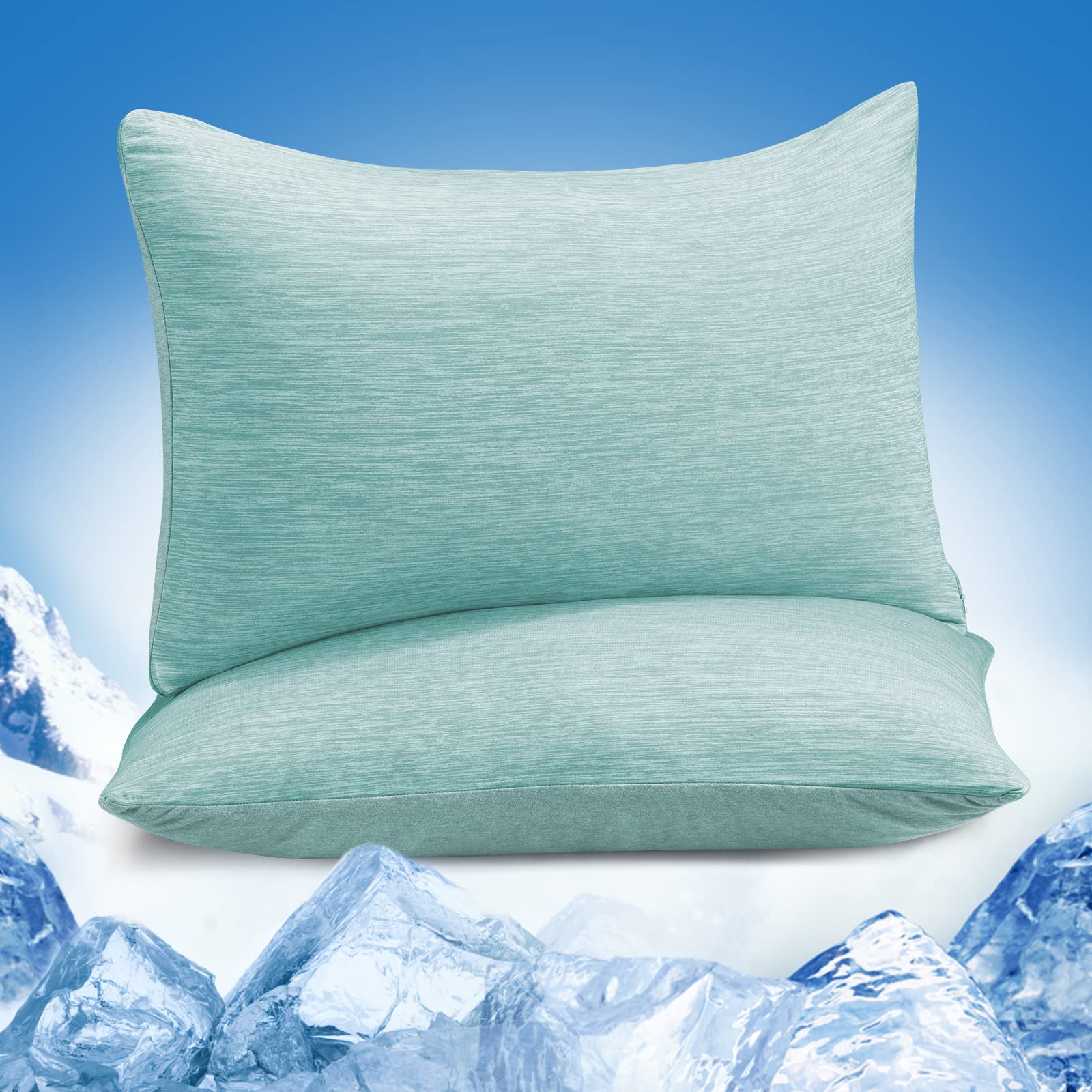 Revolutionary Green Cooling Pillowcases Set of 2 – Arc-Chill Pro Q-Max 0.4