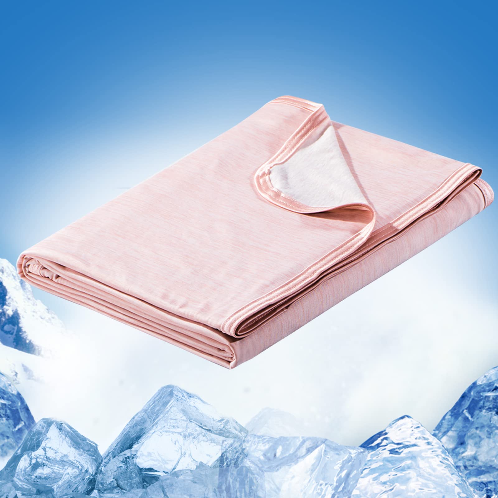 Elegear Light Pink Cooling Blanket – Arc-Chill 3.0, Q-Max>0.5, Multi-Size Options