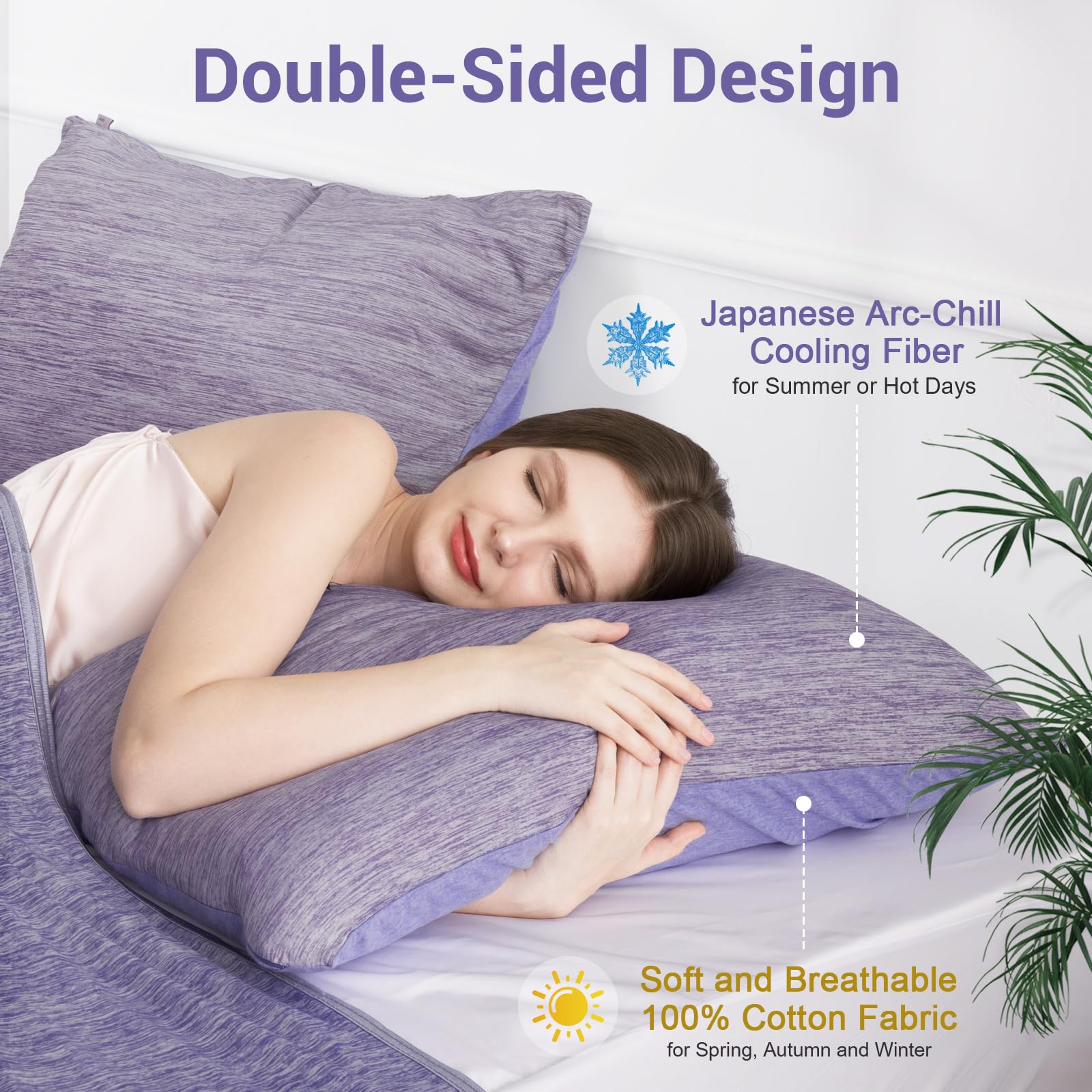 Revolutionary Orchid Cooling Pillowcases Set of 2 – Arc-Chill Pro Q-Max 0.4