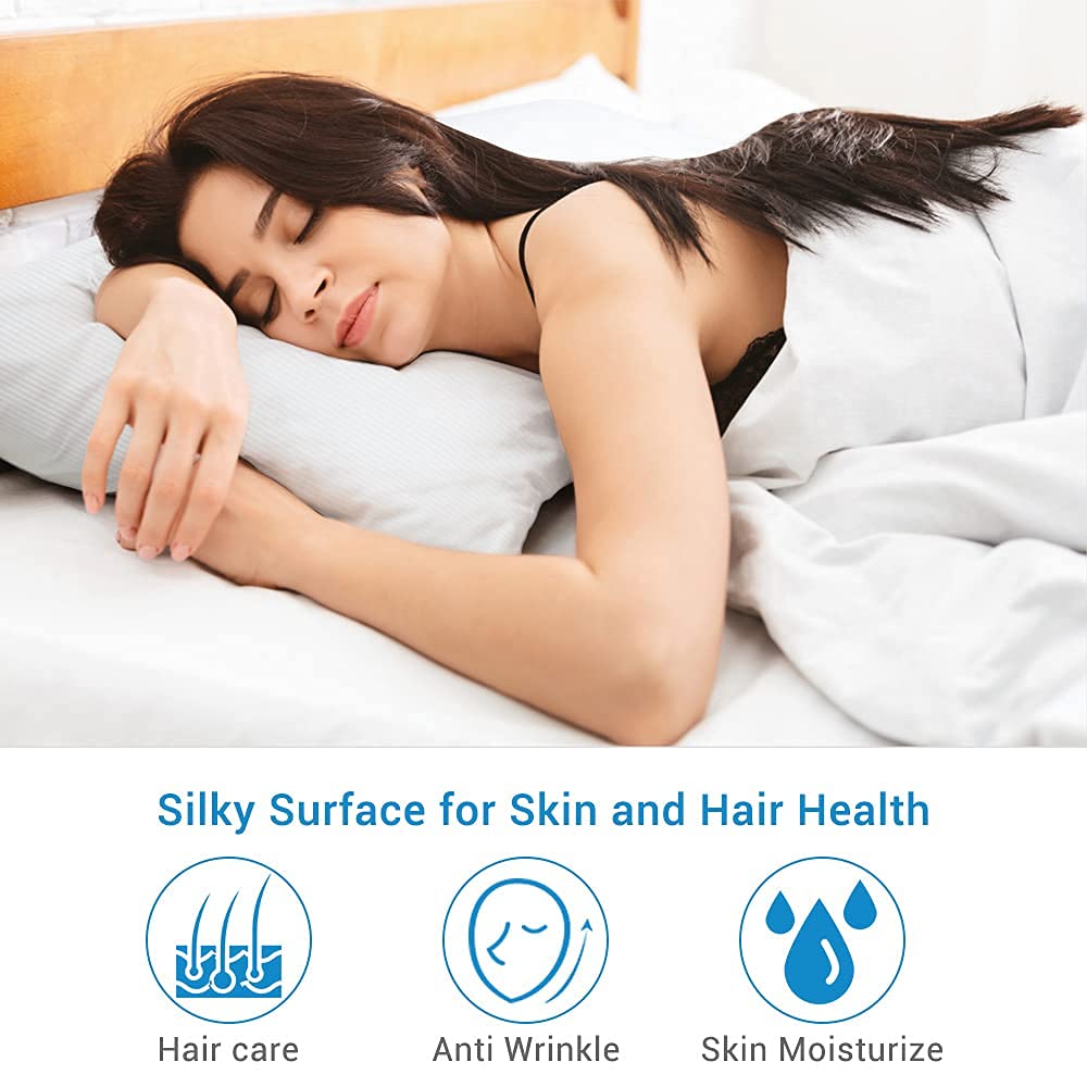 2-Pack White Premium Silky Super Cooling Pillowcases – Arc-Chill Extreme Q-Max 0.5