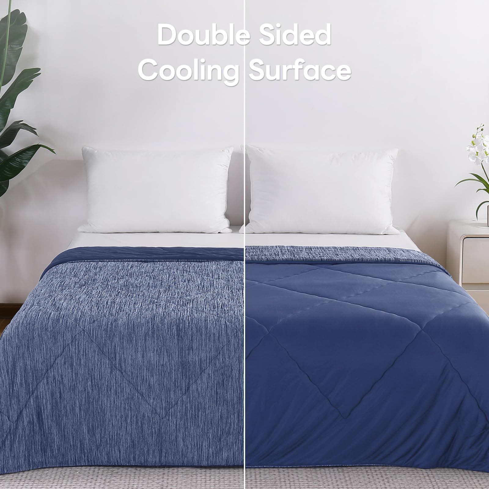 Elegear Cooling Duvet for Night Sweats – Arc-Chill Q-Max 0.5, Soft Double-Layer Summer Blanket