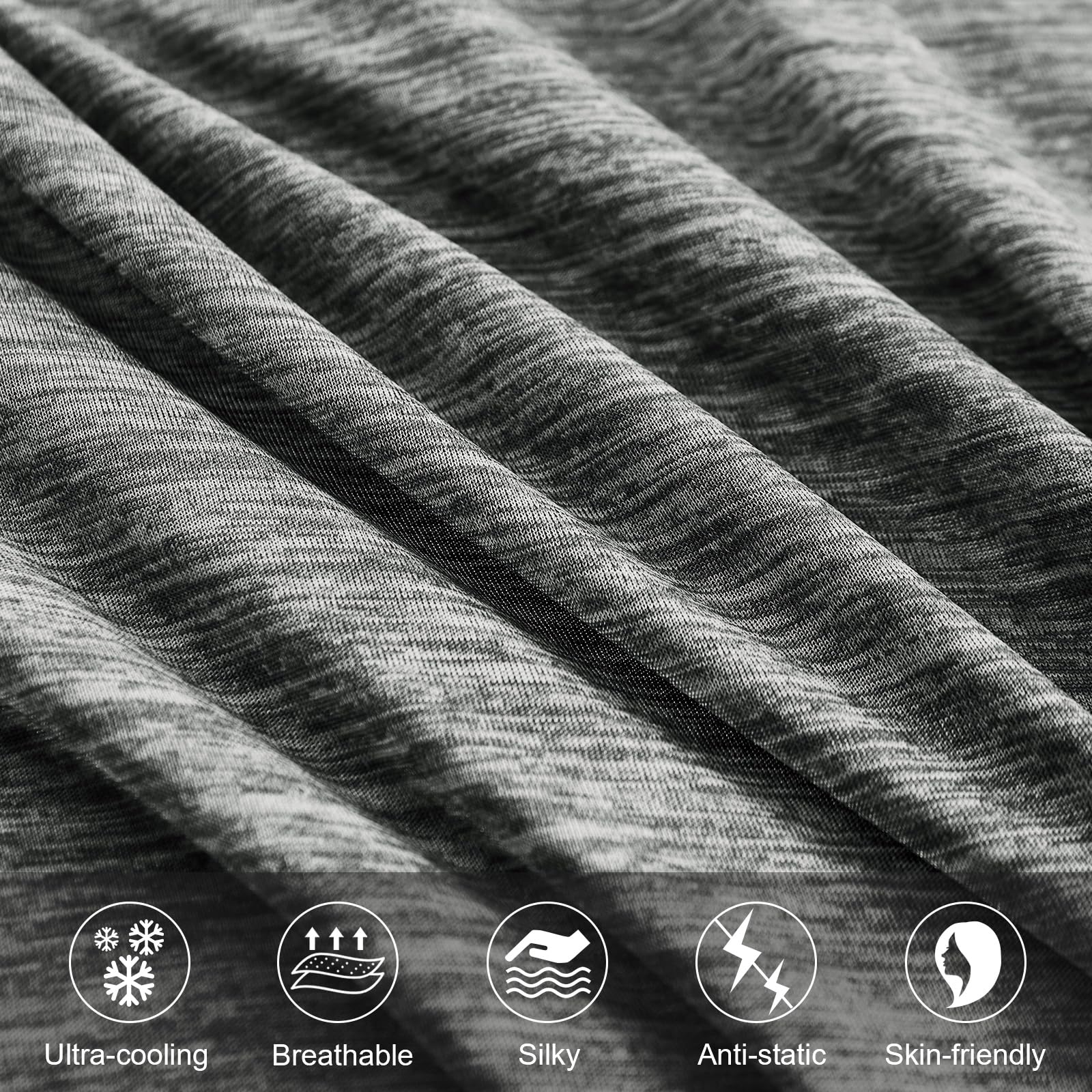 Revolutionary Black Cooling Pillowcases Set of 2 – Arc-Chill Pro Q-Max 0.4