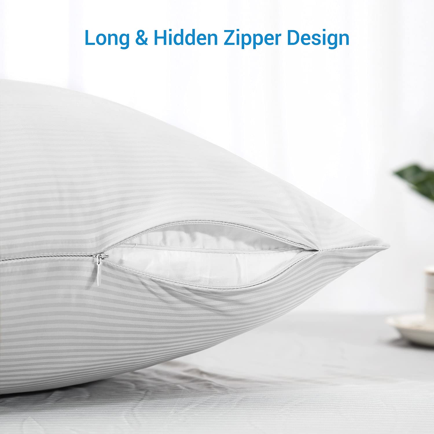 2-Pack White Premium Silky Super Cooling Pillowcases – Arc-Chill Extreme Q-Max 0.5