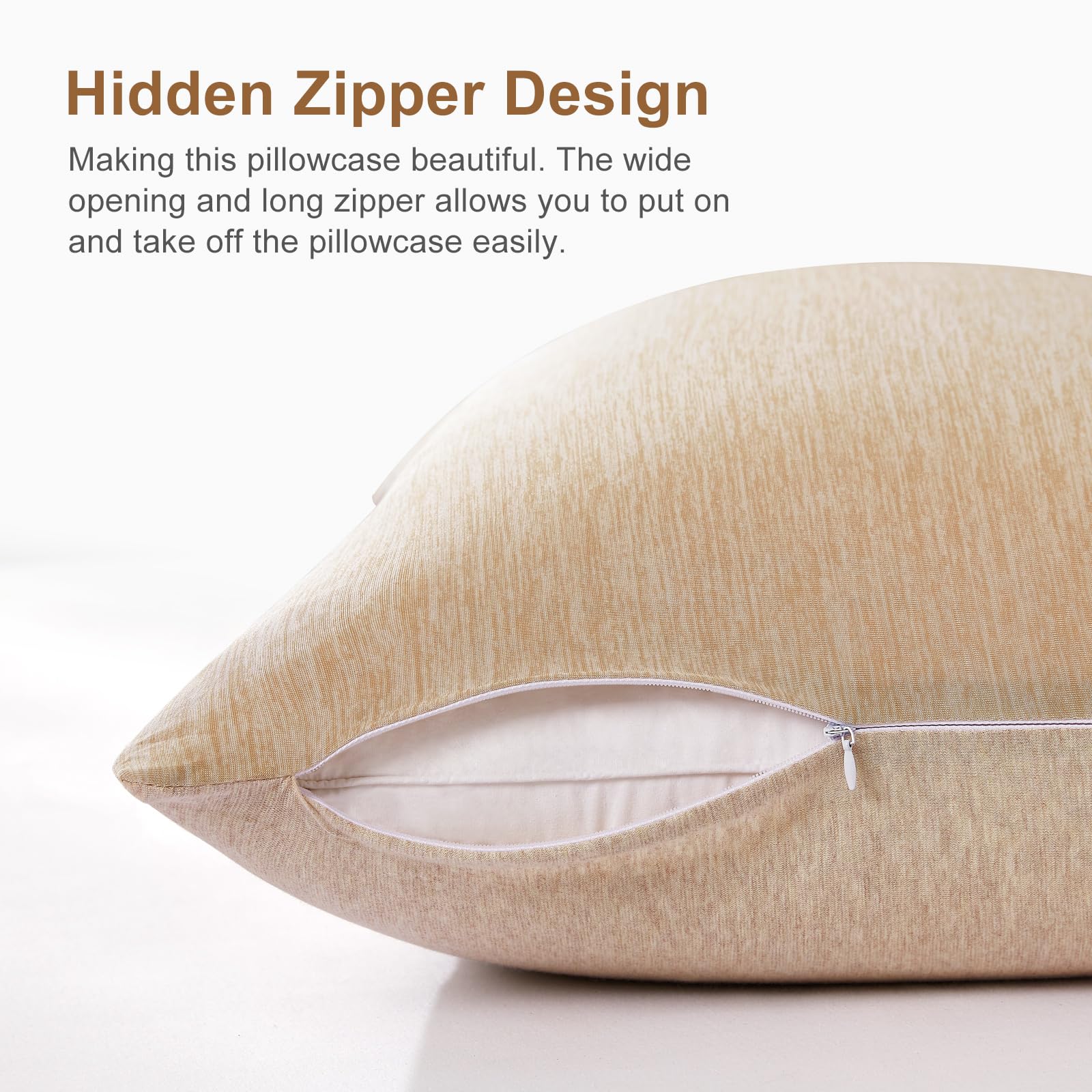 Revolutionary Light Brown Cooling Pillowcases Set of 2 – Arc-Chill Pro Q-Max 0.4