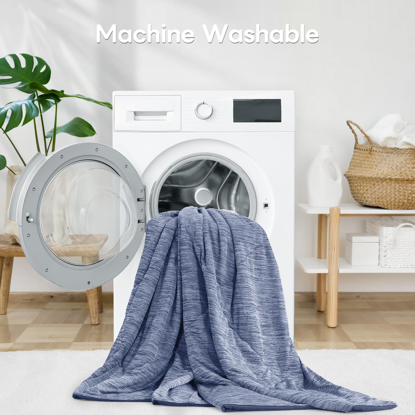 Elegear Cooling Duvet for Night Sweats – Arc-Chill Q-Max 0.5, Soft Double-Layer Summer Blanket