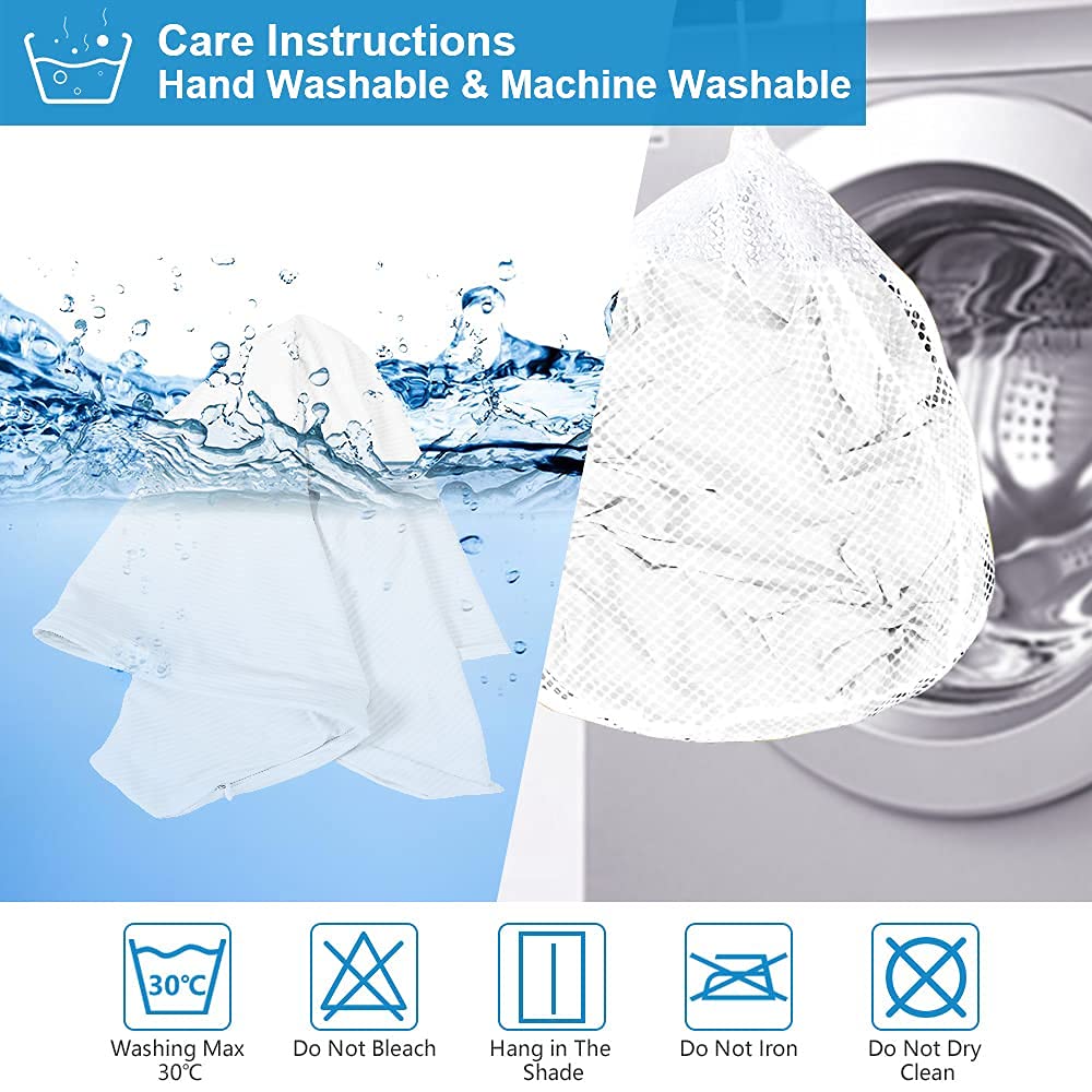 2-Pack White Premium Silky Super Cooling Pillowcases – Arc-Chill Extreme Q-Max 0.5