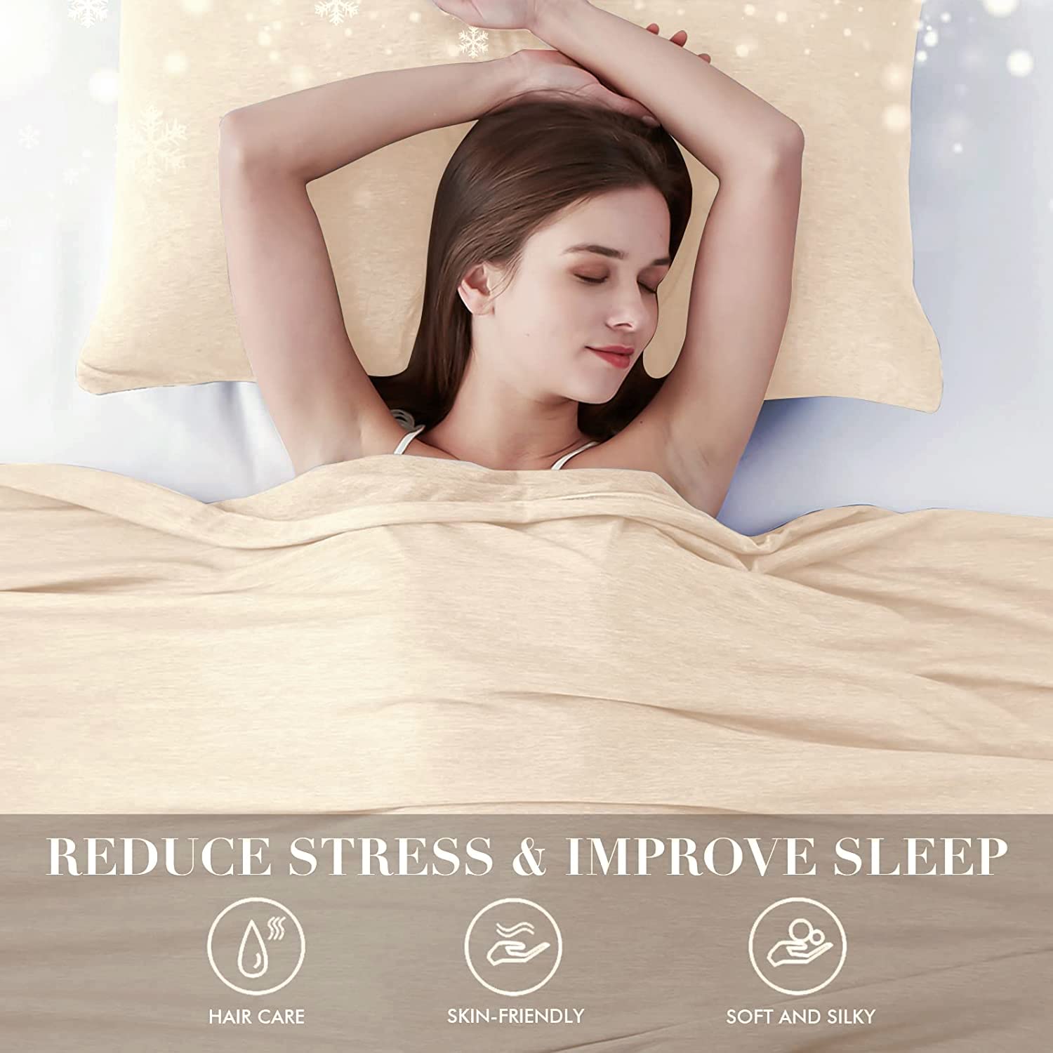 Elegear ডুয়াল-সাইডেড ডিটেইলড এজ রিভার্সিবল কুলিং স্ট্রাইপড ব্ল্যাঙ্কেট