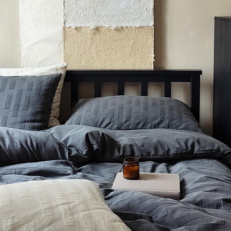 Retro craft 4-pieces Cotton Linen Texture wabi sabi style - elegear-shop