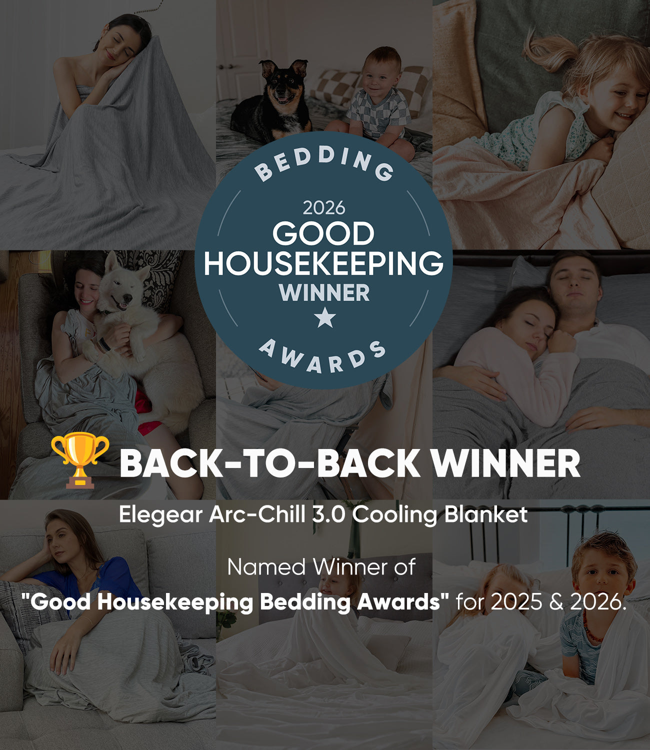 Elegear Arc-Chill 3.0 Cooling Blanket Recognized in Good Housekeeping's 2026 Bedding Awards