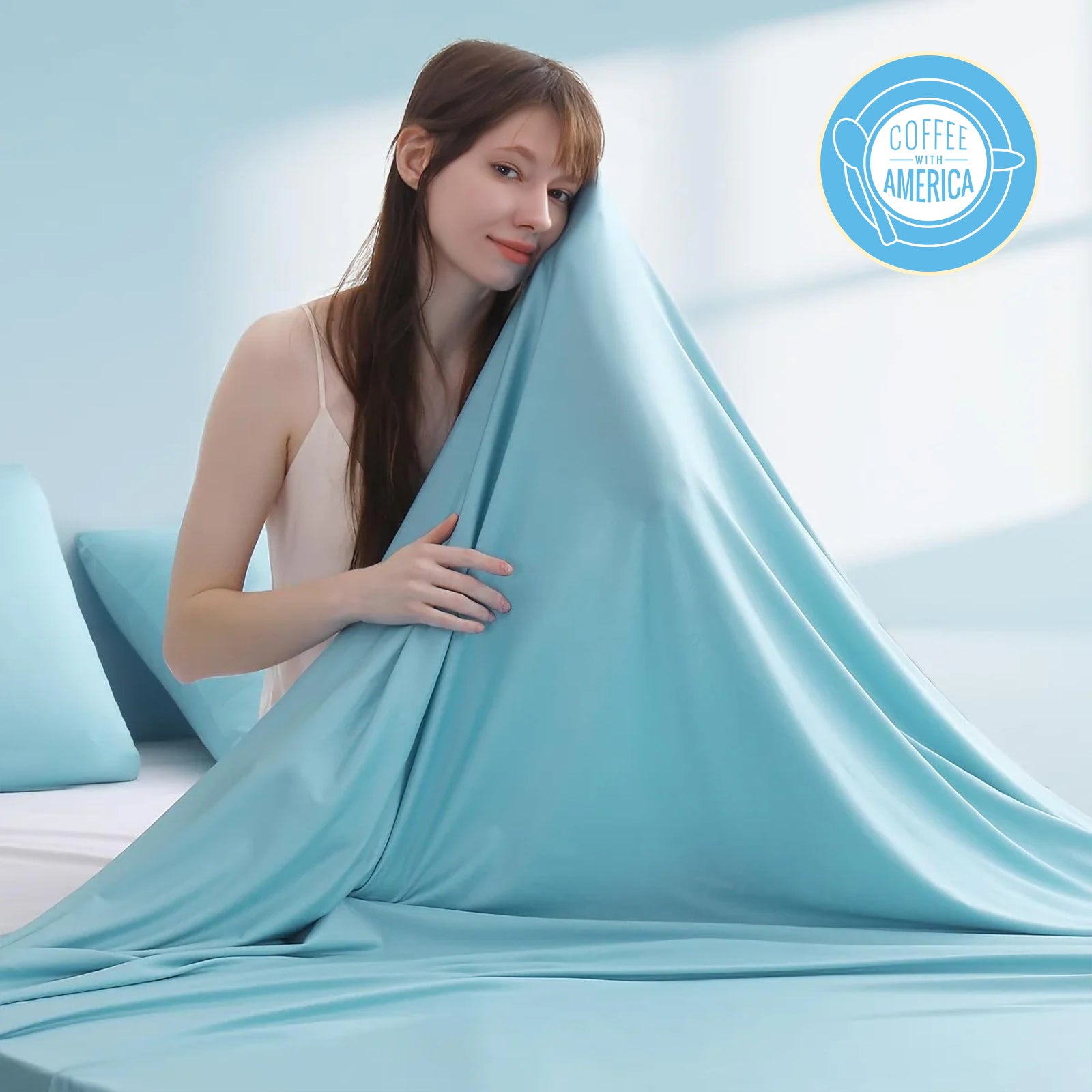 Elegear Blue Cooling Blanket –Silver Ion Freshness, Arc-Chill 3.0, Lightweight for Hot Sleepers