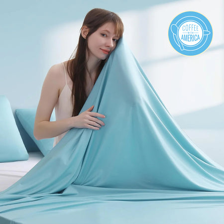 Elegear Blue Cooling Blanket –Silver Ion Freshness, Arc-Chill 3.0, Lightweight for Hot Sleepers