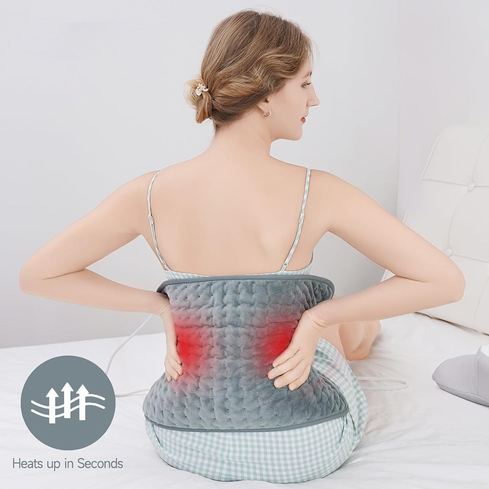 3-Second Fast Heating Pad – Soft, Safe & Adjustable Warmth for Everyday Comfort