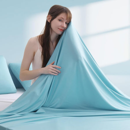Elegear Blue Cooling Blanket –Silver Ion Freshness, Arc-Chill 3.0, Lightweight for Hot Sleepers