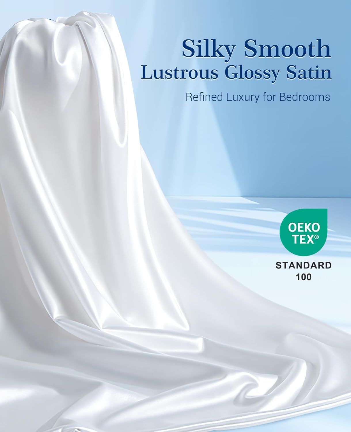 Elegear Arc-Chill Cooling Pillowcases Q-max>0.5, 2-Pack, Soft & Hair-Friendly-White