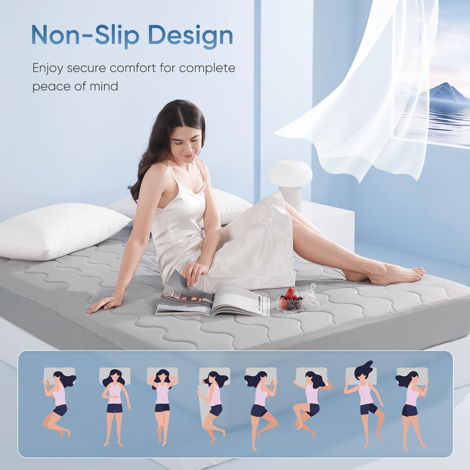 Stay Cool with Q-Max 0.5 — The Ultimate Arc-Chill 3.0 Cooling Mattress Pad by Elegear