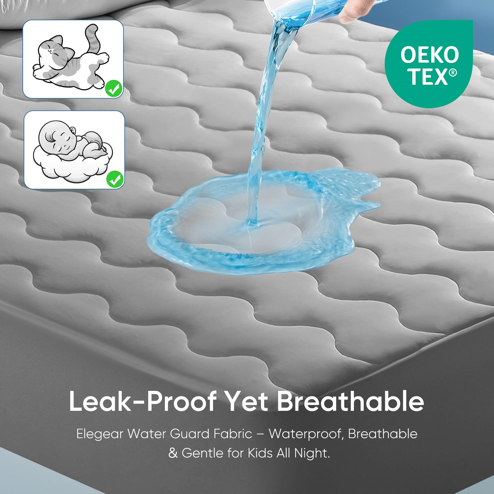 Stay Cool with Q-Max 0.5 — The Ultimate Arc-Chill 3.0 Cooling Mattress Pad by Elegear
