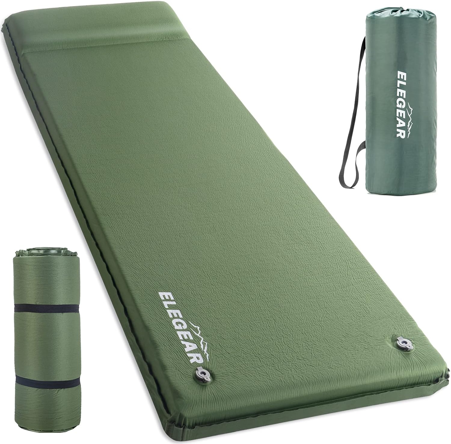 Self Inflating Sleeping Pad, 3.1" Ultra-Thick Memory Foam Camping Pad