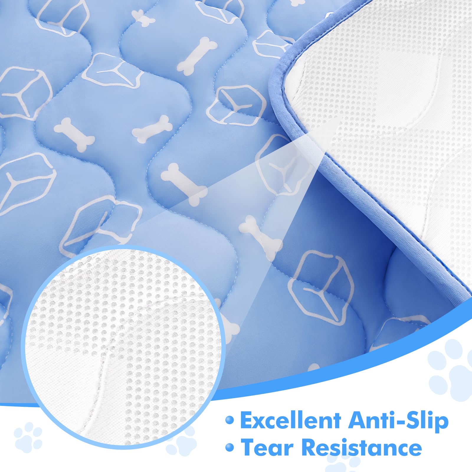 Blue Color Waterproof& Endothermic Summer Cooling Pet Mat