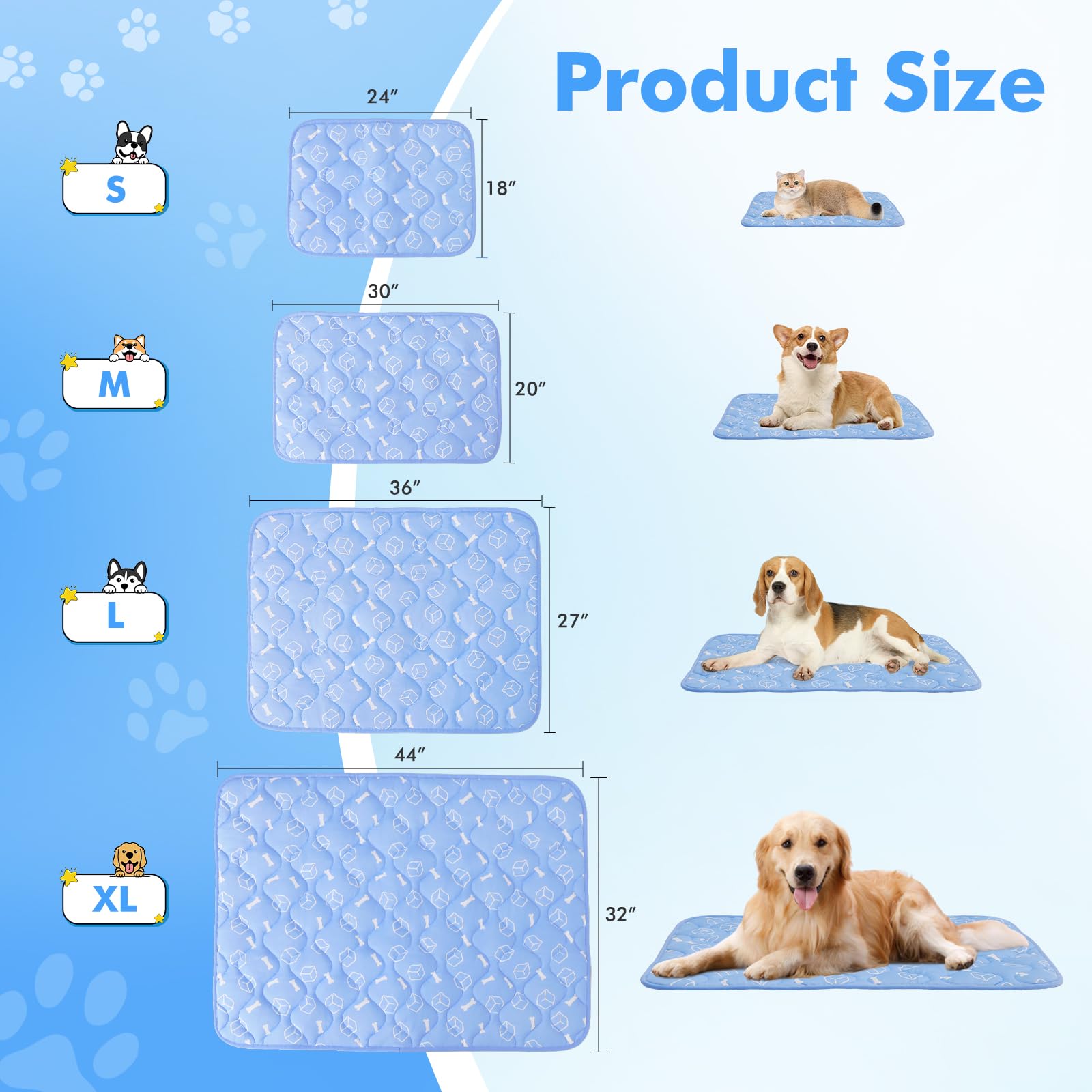 Washable Durable Large Cooling Pet Mat For Dogs