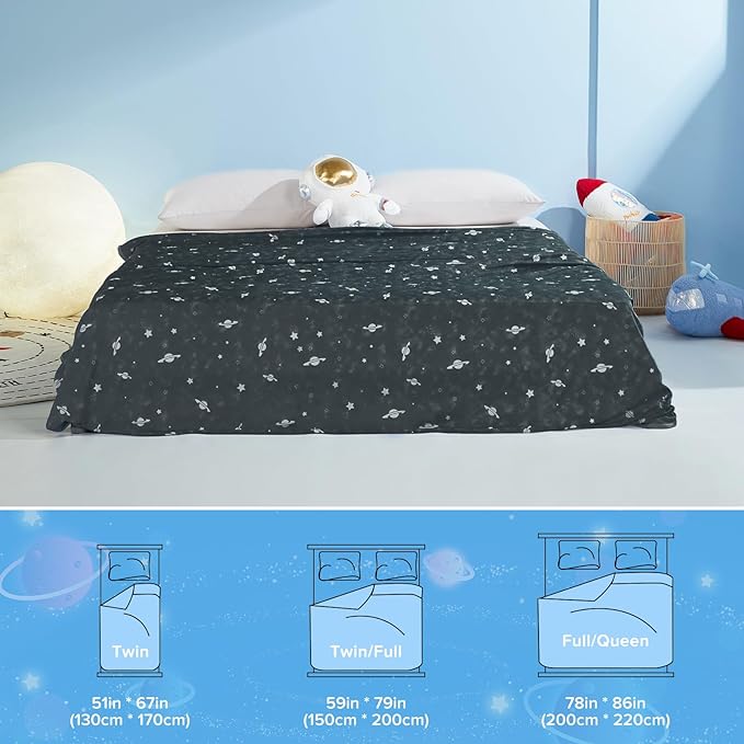 Elegear Kühlendes, kinderfreundliches, hautfreundliches, im Dunkeln leuchtendes Raumschiff-Decke